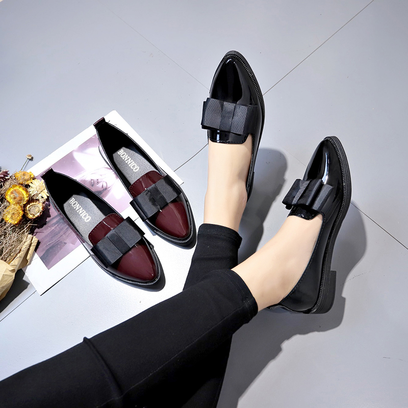 Black/ Wine Red Patent Leather - Women Shoes With Heels recension och pris