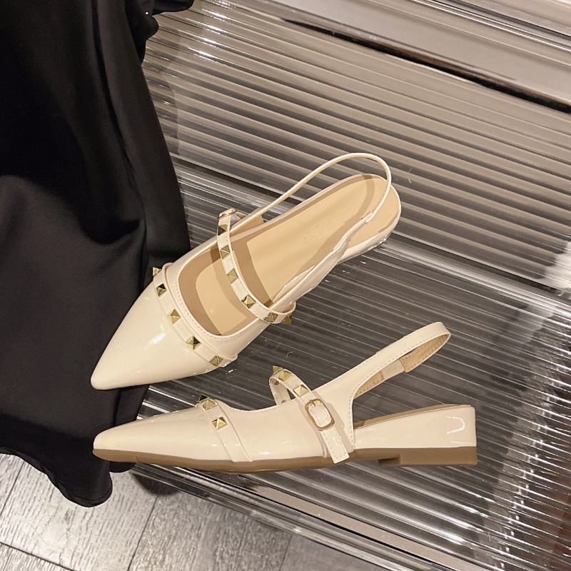 2026 New Style French Rivet He - Pointed Toe Flat recension och pris
