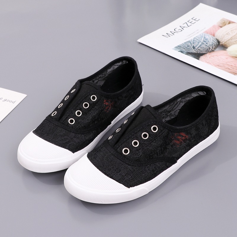 Fashion Lace White Canvas Shoe - Women'S Shoes Com recension och pris