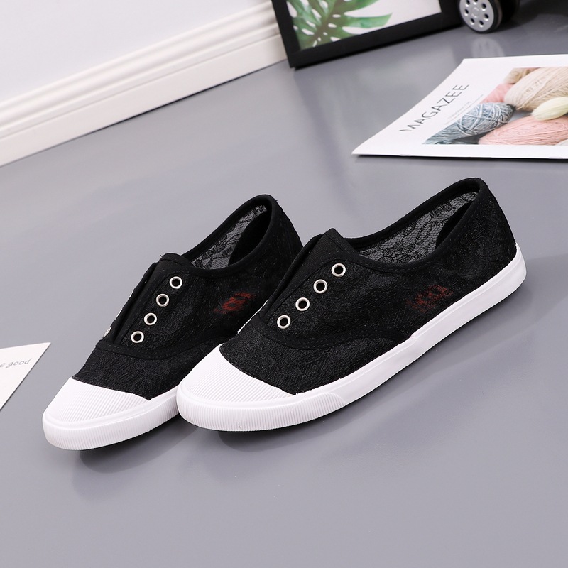 Fashion Lace White Canvas Shoe - Women'S Shoes Com recension och pris