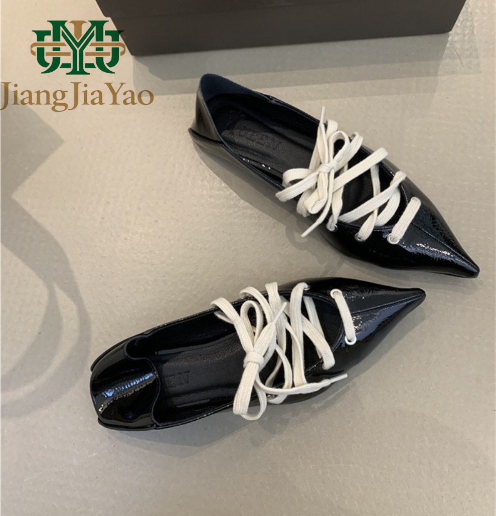 Lace up Women's Single Shoes N - Pointed Toe Flat recension och pris