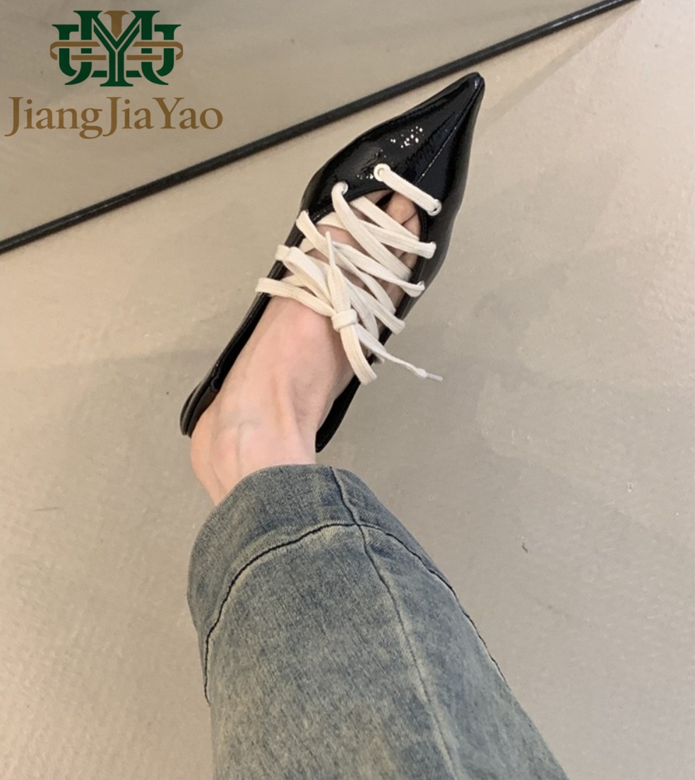 Lace up Women's Single Shoes N - Pointed Toe Flat recension och pris