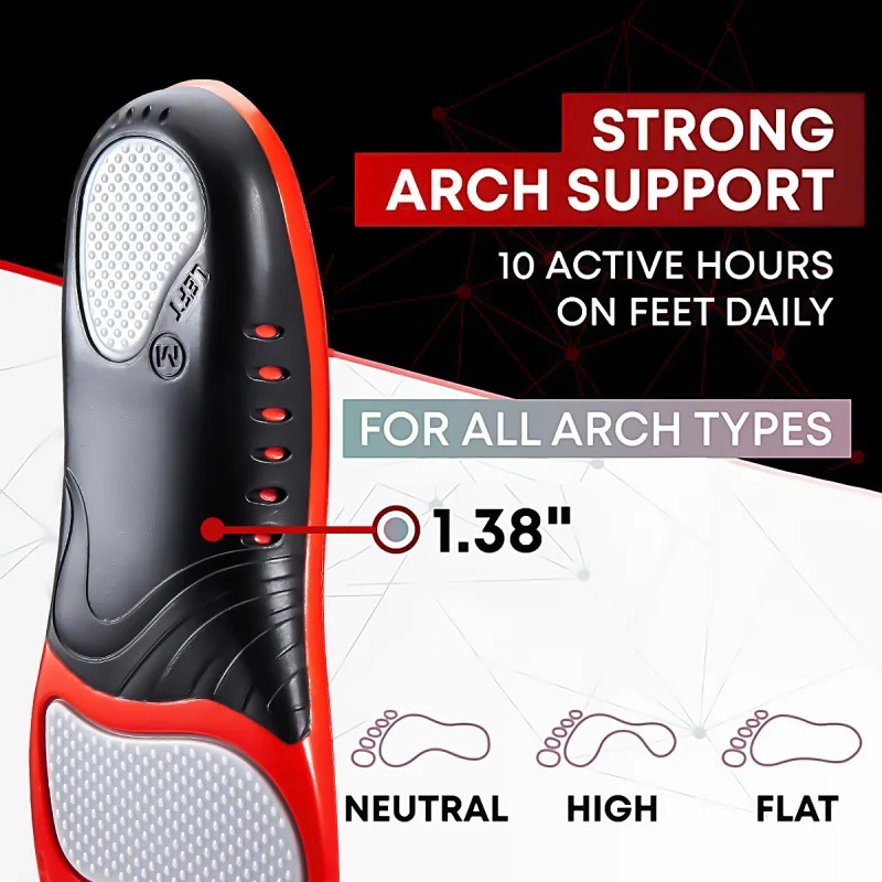Premium Silicone Gel Insoles f - Women'S Shoes For Plantar Fasciitis recension och pris