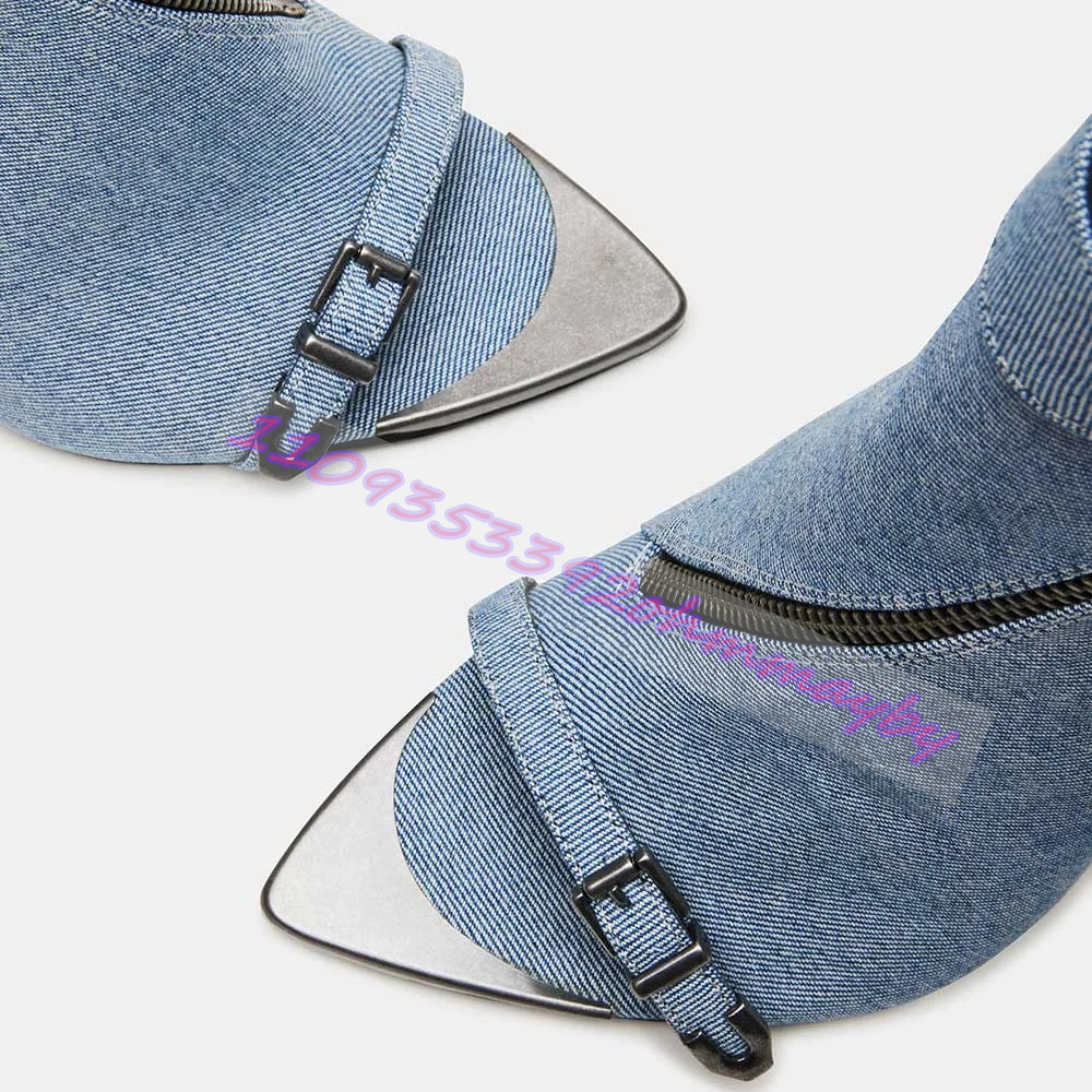 Summer Blue Denim Pointed-Toe  - Pointed Toe Flat recension och pris