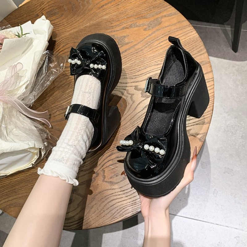 2026 Lolita Shoes Black Super  - Women Shoes With Heels recension och pris